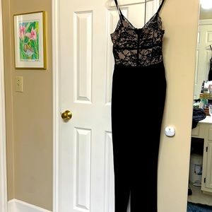 Express Black Lace Jumpsuit